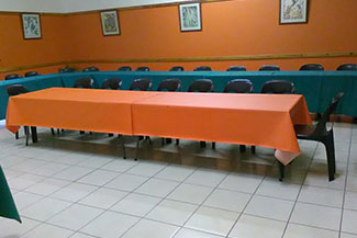 An alternative look at one of the conference rooms available at Ekukhanyeni